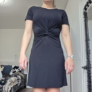 LPA Black Twist-Front Dress